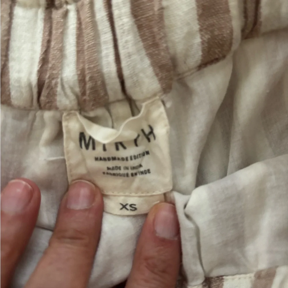 Striped Brown and White Women's Set - Picture 2 of 10